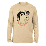 Kendrick Llama Men/Unisex Drop Shoulder Sweatshirt in Heather Sand Dune color