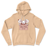 Willing To Undergo Scientific Research For Food Hoodie in Heather Sand Dune color