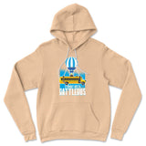 Straight Outta Battle Bus Hoodie in Heather Sand Dune color