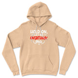 Hold On, Let Me Overthink This Hoodie in Heather Sand Dune color