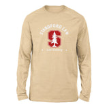 Stanford Law, Just Kidding Men/Unisex Drop Shoulder Sweatshirt in Heather Sand Dune color