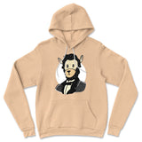 Lincoln Llama Hoodie in Heather Sand Dune color