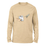 Creation Of Adam - Toilet Paper Men/Unisex Drop Shoulder Sweatshirt in Heather Sand Dune color