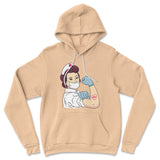 Strong Nurse Hoodie in Heather Sand Dune color