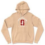 Stanford Law, Just Kidding Hoodie in Heather Sand Dune color