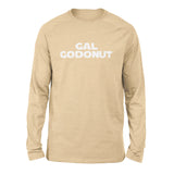Gal Godonut Men/Unisex Drop Shoulder Sweatshirt in Heather Sand Dune color