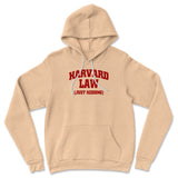 Harvard Law, Just Kidding Hoodie in Heather Sand Dune color