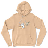 Creation Of Adam - Toilet Paper Hoodie in Heather Sand Dune color