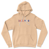Science Lettering Hoodie in Heather Sand Dune color