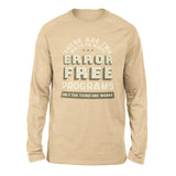 How Many Ways To Write Error Free Programs Men/Unisex Drop Shoulder Sweatshirt in Heather Sand Dune color