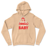 Maybe The Dingo Ate Your Baby Hoodie in Heather Sand Dune color