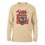 German Shepard Gamer Dog Men/Unisex Drop Shoulder Sweatshirt in Heather Sand Dune color