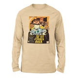 Cat Wars - The Vet Strikes Again Men/Unisex Drop Shoulder Sweatshirt in Heather Sand Dune color