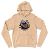 Krugers Barbershop Hoodie in Heather Sand Dune color