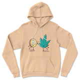 420 Bitcoin Hoodie in Heather Sand Dune color