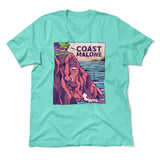 Coast Malone Men/Unisex T-Shirt in Heather Sea Green color