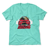 Fart And Furious Men/Unisex T-Shirt in Heather Sea Green color
