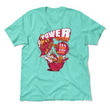 Power Loops Men/Unisex T-Shirt in Heather Sea Green color