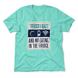 Things I Hate Men/Unisex T-Shirt in Heather Sea Green color