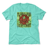 My Ginger Beard Is My Lucky Charm Men/Unisex T-Shirt in Heather Sea Green color