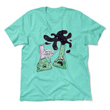 I Think You're Overreacting Men/Unisex T-Shirt in Heather Sea Green color