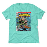 Comic Cover - Hamsters Men/Unisex T-Shirt in Heather Sea Green color