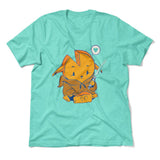 Baby Gouda Men/Unisex T-Shirt in Heather Sea Green color