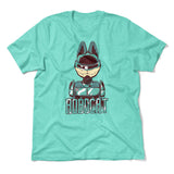 Robocat Men/Unisex T-Shirt in Heather Sea Green color