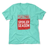 Spoiler Alert Men/Unisex T-Shirt in Heather Sea Green color