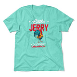 Little Jerry Men/Unisex T-Shirt in Heather Sea Green color