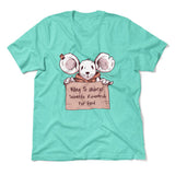 Willing To Undergo Scientific Research For Food Men/Unisex T-Shirt in Heather Sea Green color
