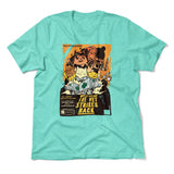 Cat Wars - The Vet Strikes Again Men/Unisex T-Shirt in Heather Sea Green color