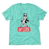 Change Luck Monopoly Parody Men/Unisex T-Shirt in Heather Sea Green color