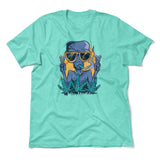Alien Joint Men/Unisex T-Shirt in Heather Sea Green color