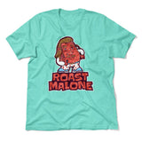 Roast Malone Men/Unisex T-Shirt in Heather Sea Green color