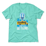 Straight Outta Battle Bus Men/Unisex T-Shirt in Heather Sea Green color