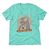 Natural Born Chiller Men/Unisex T-Shirt in Heather Sea Green color
