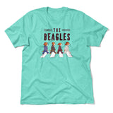 The Beagles Men/Unisex T-Shirt in Heather Sea Green color