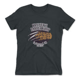 Krugers Barbershop Womens T-Shirt in Heavy Metal color