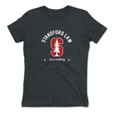 Stanford Law, Just Kidding Womens T-Shirt in Heavy Metal color