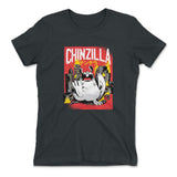 Chinzilla Monster Womens T-Shirt in Heavy Metal color