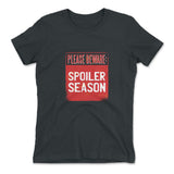Spoiler Alert Womens T-Shirt in Heavy Metal color