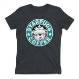 Starpugs Coffee Womens T-Shirt in Heavy Metal color