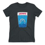 Jaws Teeth Womens T-Shirt in Heavy Metal color