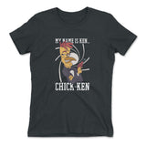 Chicken Spy Womens T-Shirt in Heavy Metal color