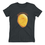 I Believe In Science Womens T-Shirt in Heavy Metal color