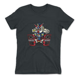Sleepy Robot Womens T-Shirt in Heavy Metal color