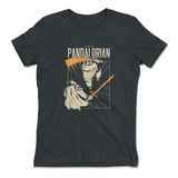 The Pandalorian Womens T-Shirt in Heavy Metal color