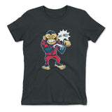 Dancing Monkey Jackson Womens T-Shirt in Heavy Metal color
