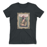 Monalisa Helmet Womens T-Shirt in Heavy Metal color